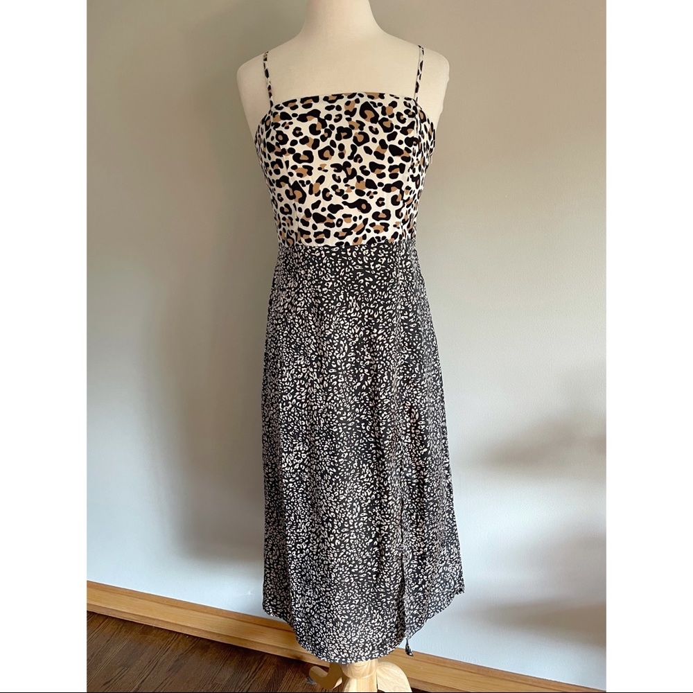 Lulu’s Being Bold Leopard Print Satin Midi Slip Dress - Picture 12 of 12